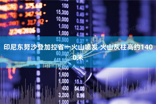 印尼东努沙登加拉省一火山喷发 火山灰柱高约1400米