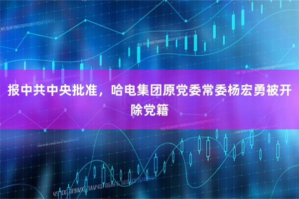 报中共中央批准，哈电集团原党委常委杨宏勇被开除党籍